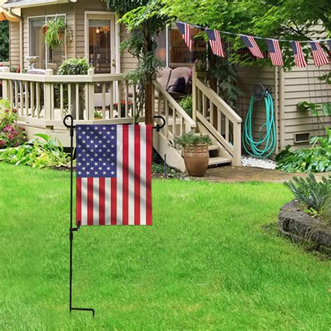 large garden flag stands outdoor